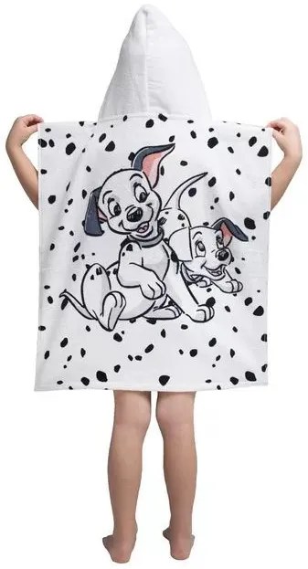 Disney 101 Kiskutya White strand törölköző poncsó 50x115cm