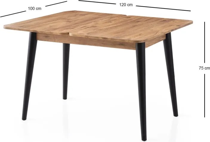Dolunay étkezőasztal, 100 cm – TR974NMB2207