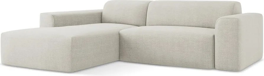 Bézs sarokkanapé (bal oldali-heverő résszel) Keli – Makamii