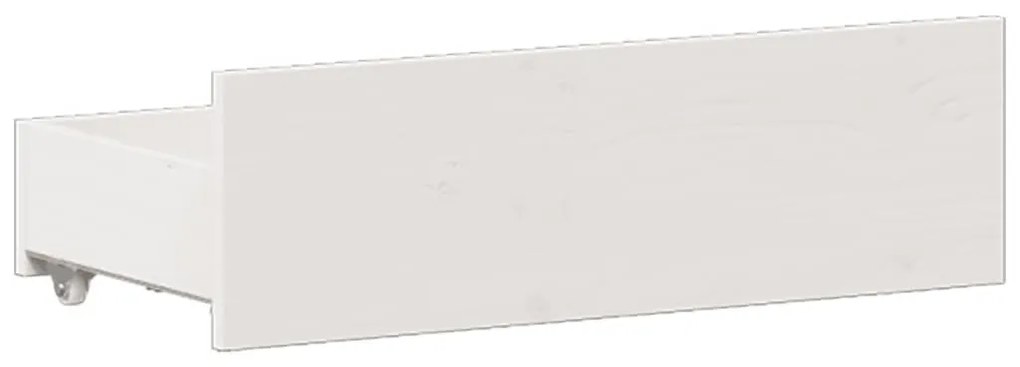 fehér tömör fenyőfa fejtámlás ágykeret matrac nélkül 160x200 cm