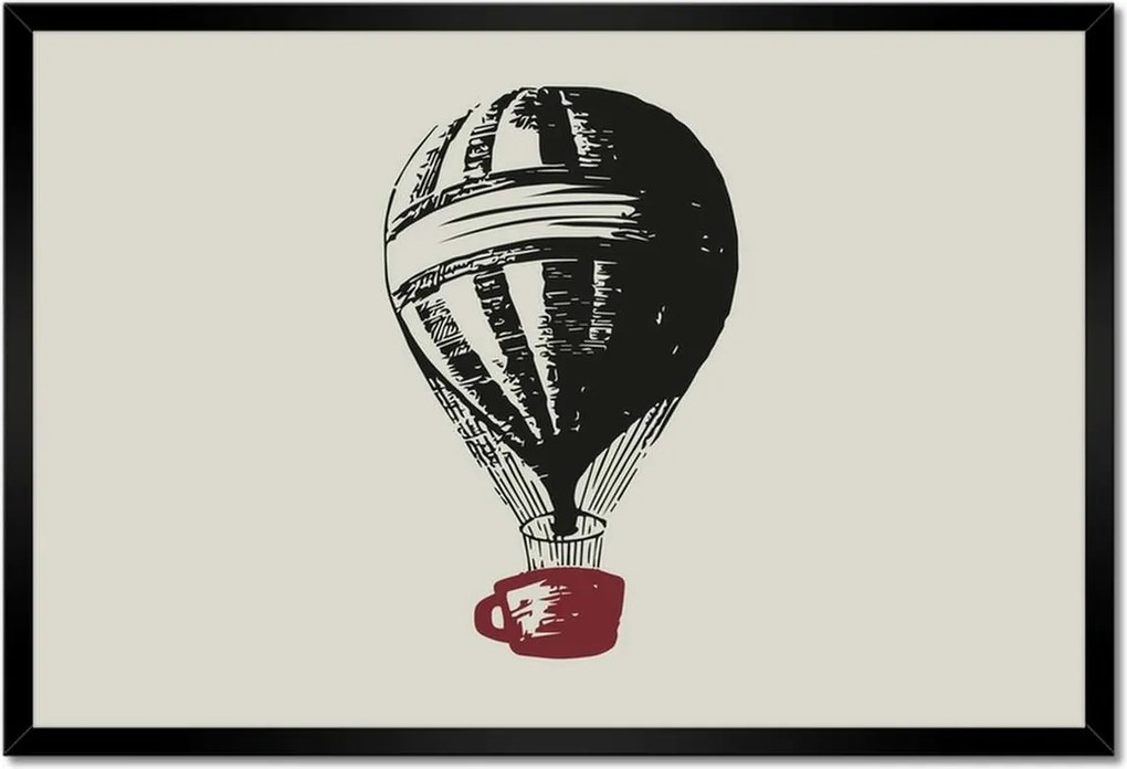 Poszterek keretben 60x40 Kávéscsésze