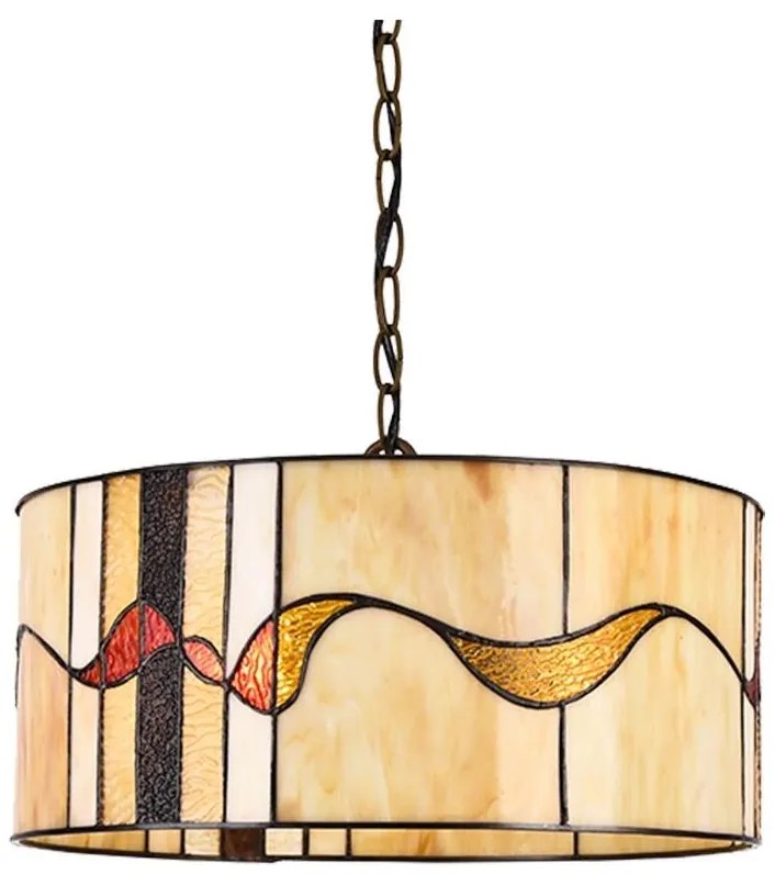 Prezent 211 - Csillár láncon TIFFANY 2xE27/60W/230V