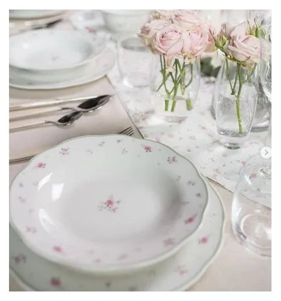 Nonna Rosa fehér porcelán cukortartó - Brandani