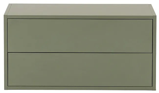Boxie 2 fiókos fali szekrény 40x80x37 cm zöld