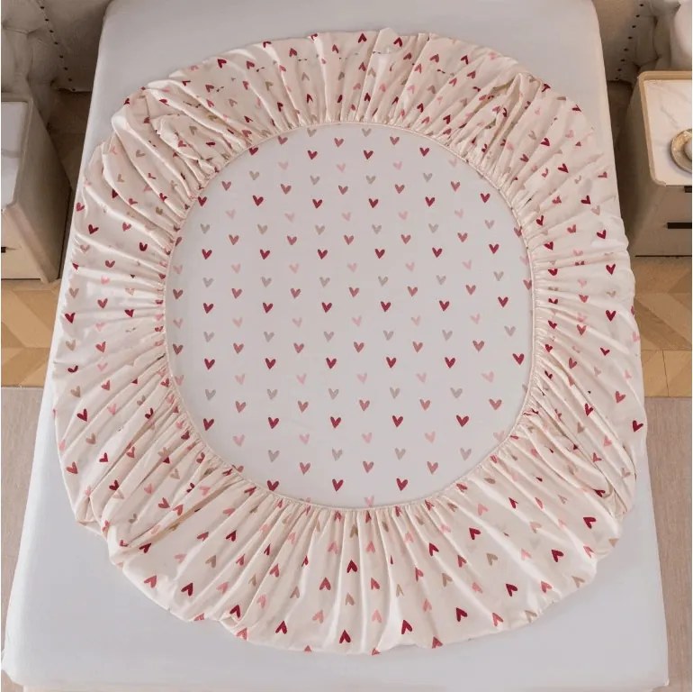 Mikroszálas lepedő SOFHEARTS krémszínű 180x200 cm