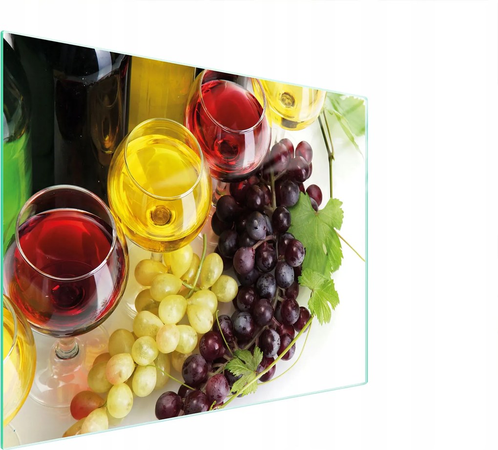 Üveg Vágódeszka 52x40 Bor Edzett Üveg