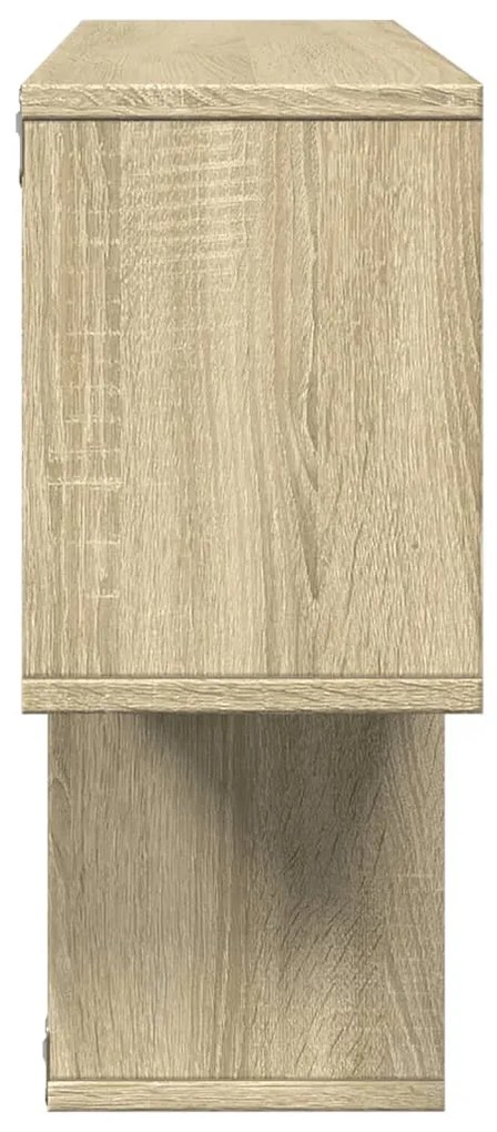 sonoma tölgy színű szerelt fa fali polc 100 x 20 x 53 cm