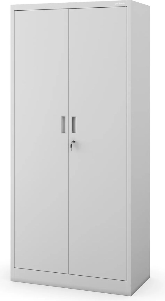 Irodai iratszekrény 4 polccal, szürke, 1750x800x400 mm: JAN