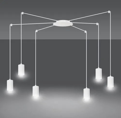 Emibig modern függeszték traker fehér emi525/6