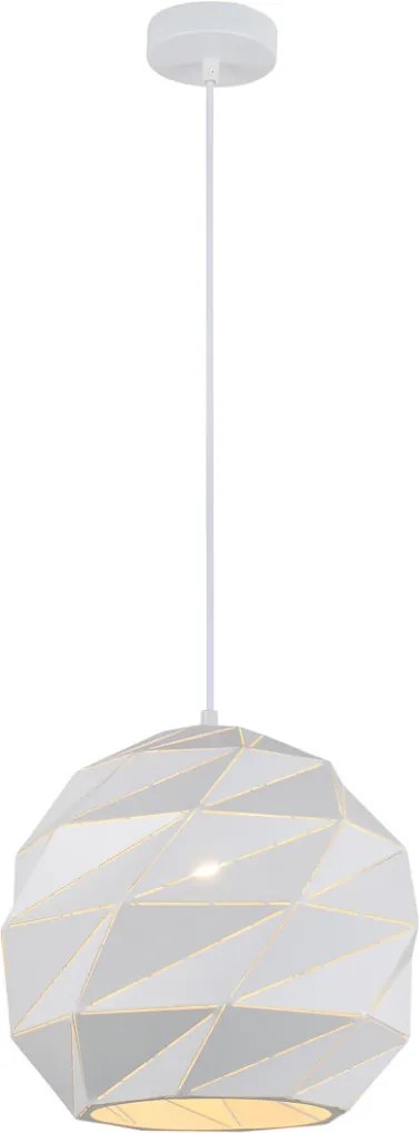 ITALUX PND-2424-1L-WH PALERMO Modern Függesztett Lámpa Fehér E27 IP20