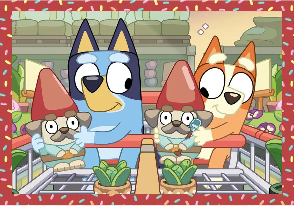Bluey Play All Day 4 az 1-ben puzzle Clementoni