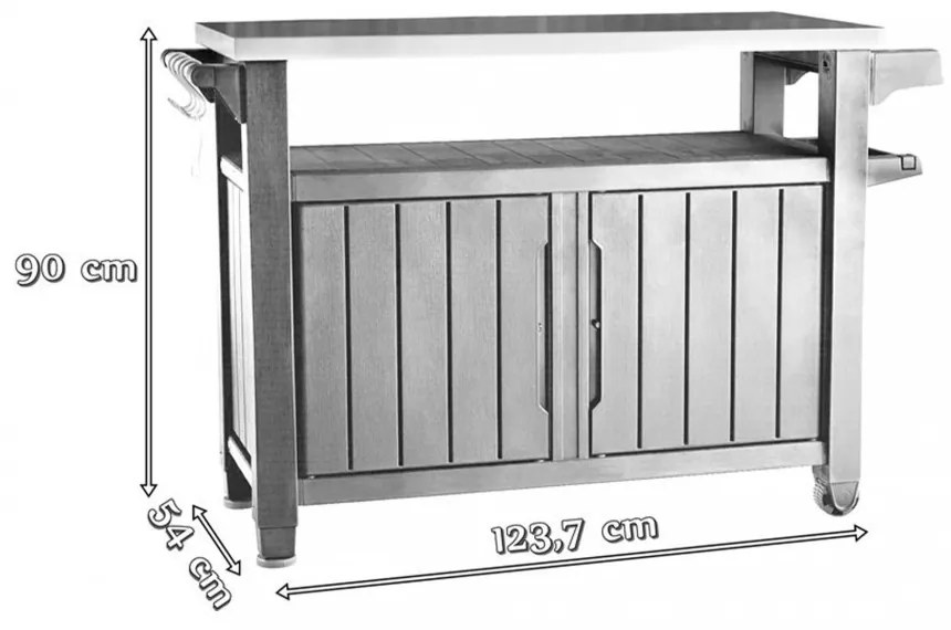 Unity XL 183L grill asztal