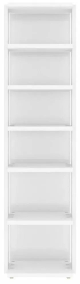 2 db magasfényű fehér cipősszekrény 27,5 x 27 x 102 cm