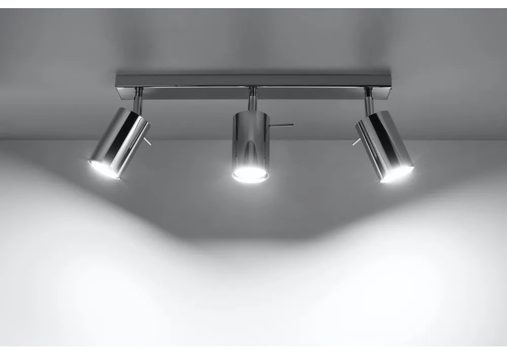 Etna ezüstszínű mennyezeti lámpa, hosszúság 45 cm - Sollux