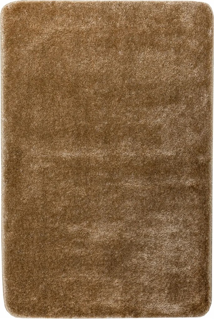 Fürdőszobaszőnyeg Csúszásgátló Sötét Bézs Shaggy Puha Malmo 50x80 cm