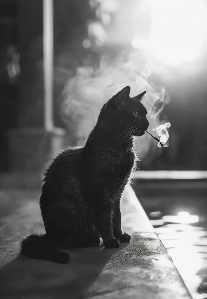 Poszter 68x98cm Macskaszünet