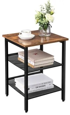 Kisasztal ELDUR barna/fekete