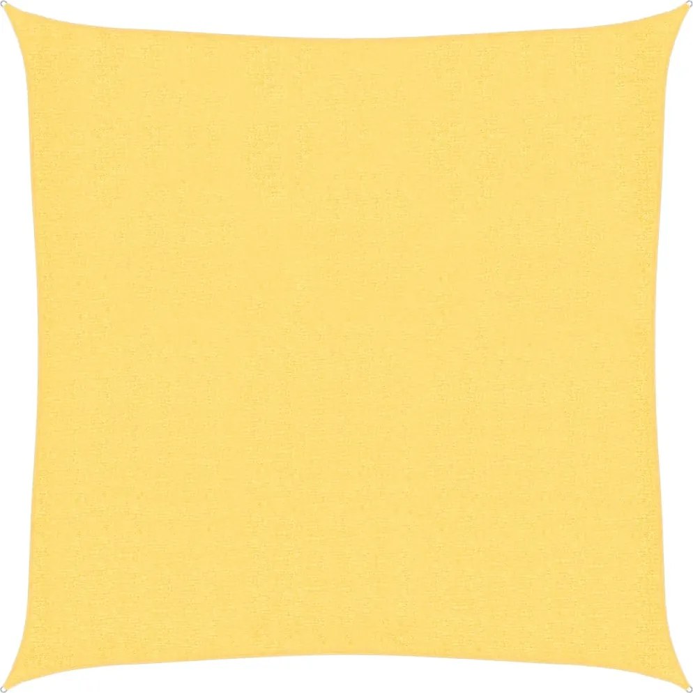 vidaXL 3,6x3,6 m bézs négyzet HDPE napernyő