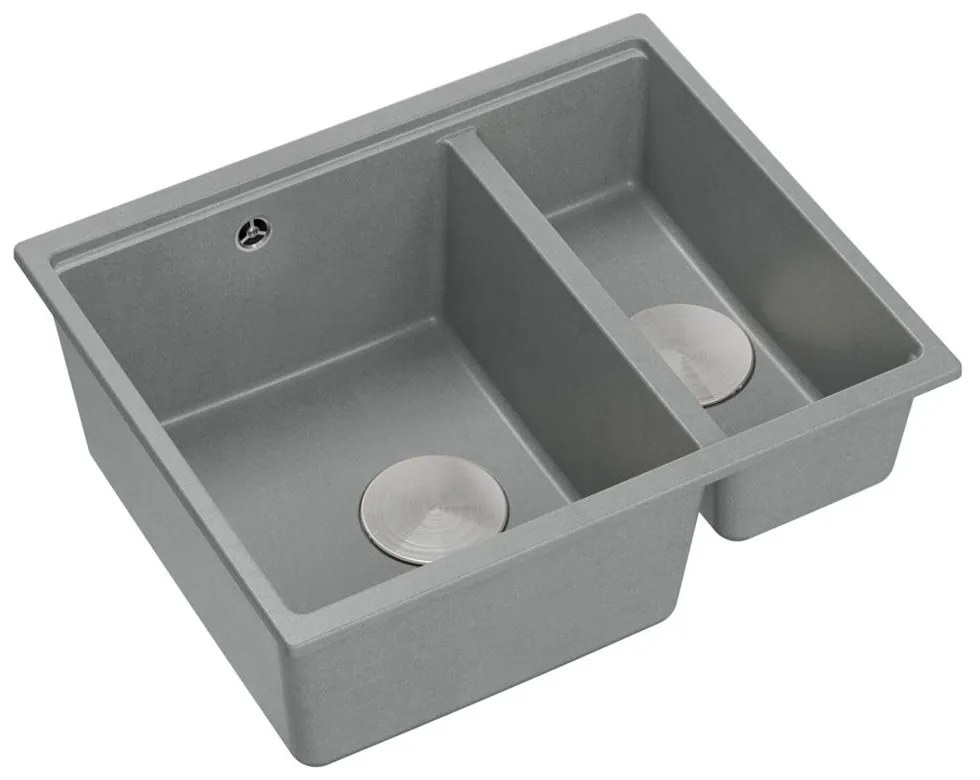 gránit mosogató Logan 150 Grey Metallic