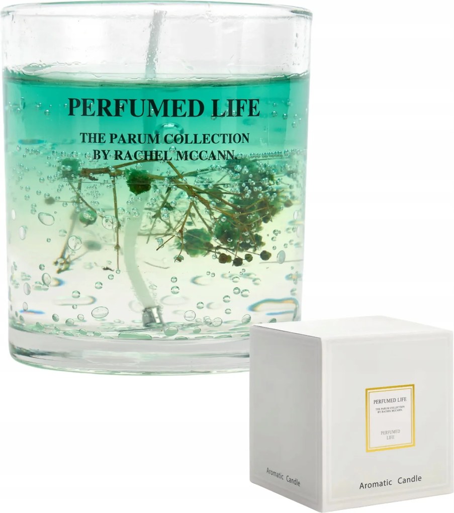 Dekoratív Illatgyertya Parfümös Élet Növényekkel