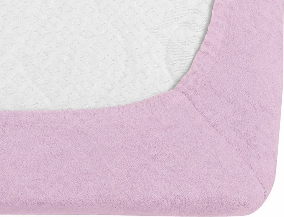 Frottír Világoslila lepedő EXCLUSIVE 180 x 200 cm