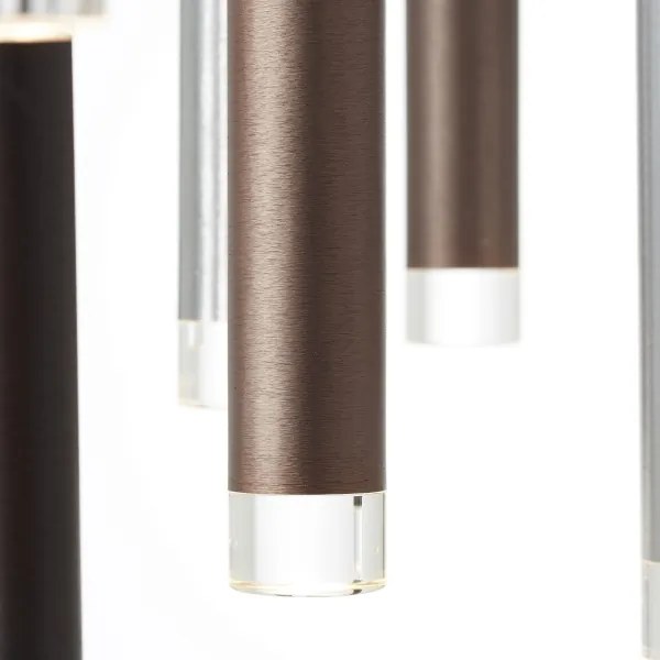 Brilliant -LED dimmelhető kábeles függőlámpa CEMBALO LED/70W/230V króm/fekete/barna