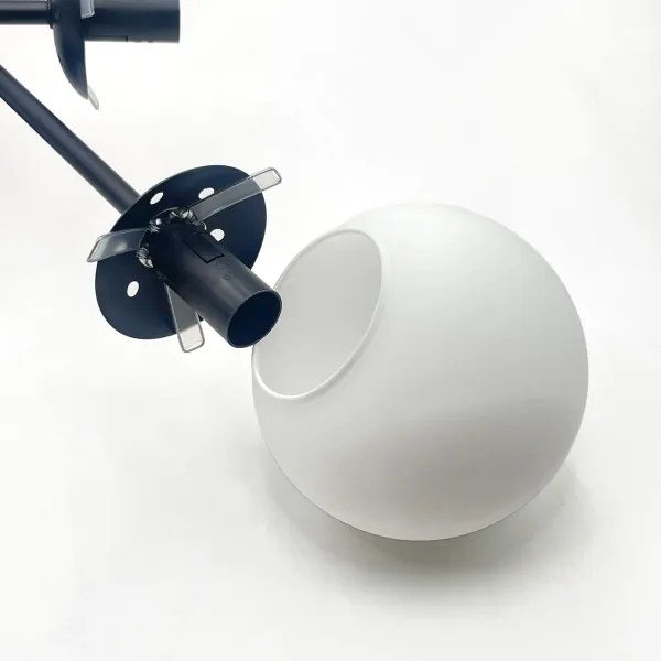 Brilagi - MALIVA felületre szerelt csillár 6xE14/15W/230V fekete/fehér