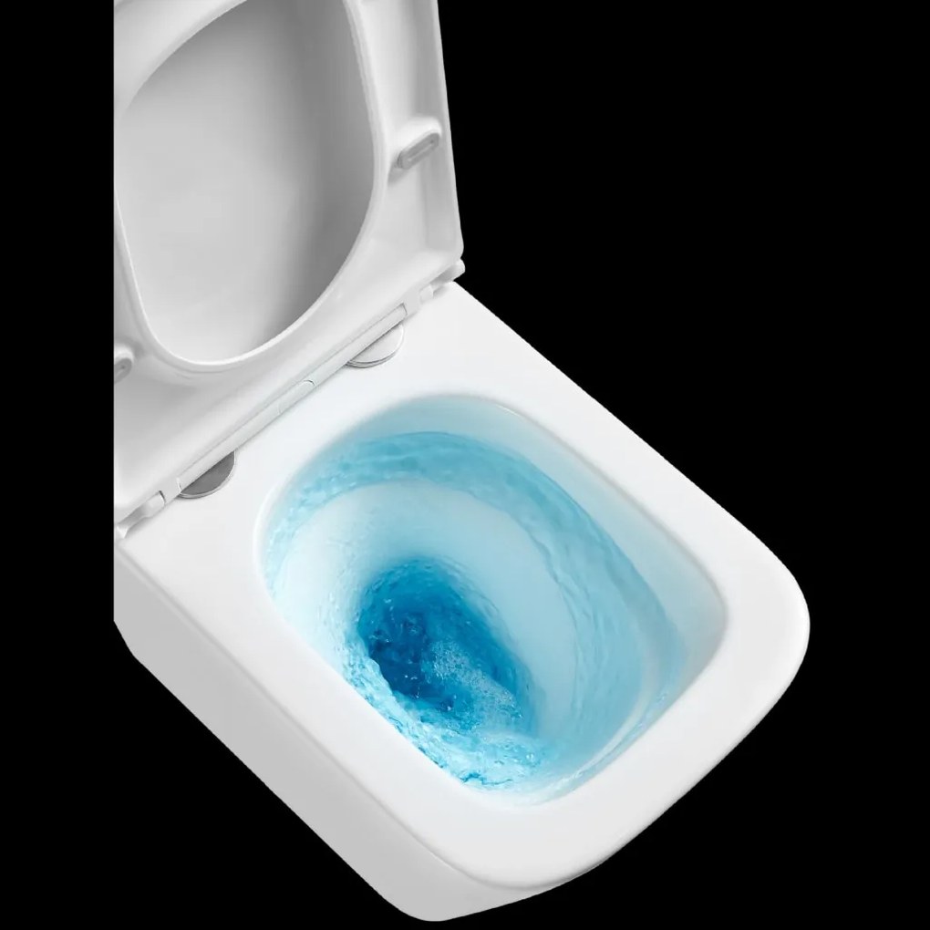 Erga Mery, függő wc csésze Rimless Tornado Flush 490x340x350 mm + wc ülőke lassan záródó, fehér, ERG-MERY-CE-94-001