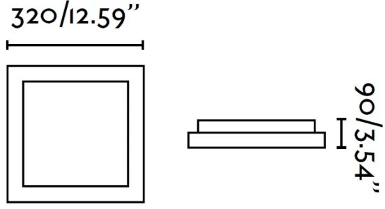 FARO 62969 - Mennyezeti lámpa TOLA 2 2xE27/20W/230V