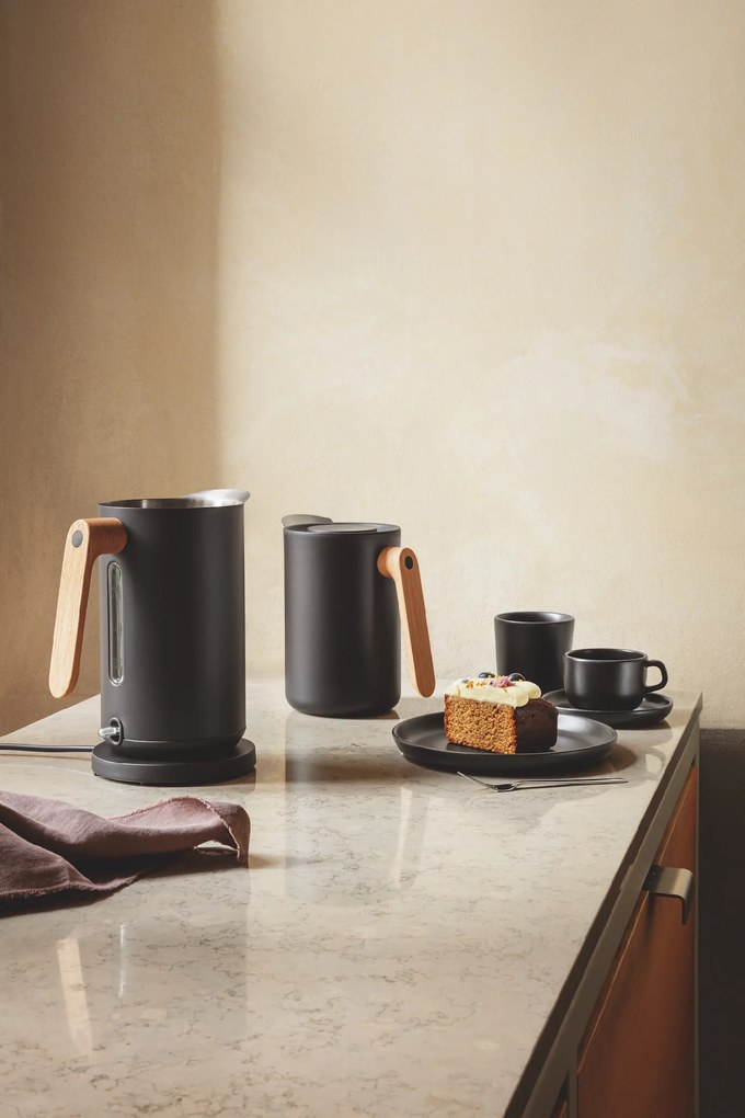 Nordic Kitchen csésze, csészealjjal, 0,2l, fekete - Eva Solo