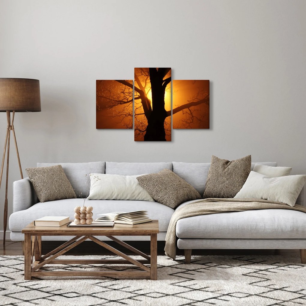 Kép egy fáról naplementekor (90x60 cm)