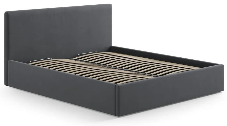 Szürke kárpitozott ágytámla 210,5x100 cm Remo – Micadoni