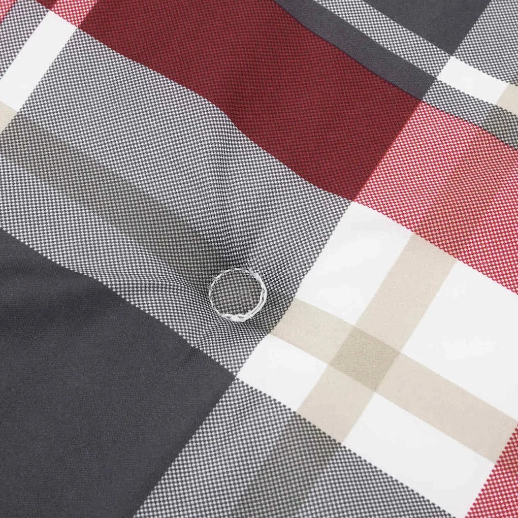 Székpárna Sakktábla 2 pcs Piros kockás minta 58 x 77 x 4.5 cm