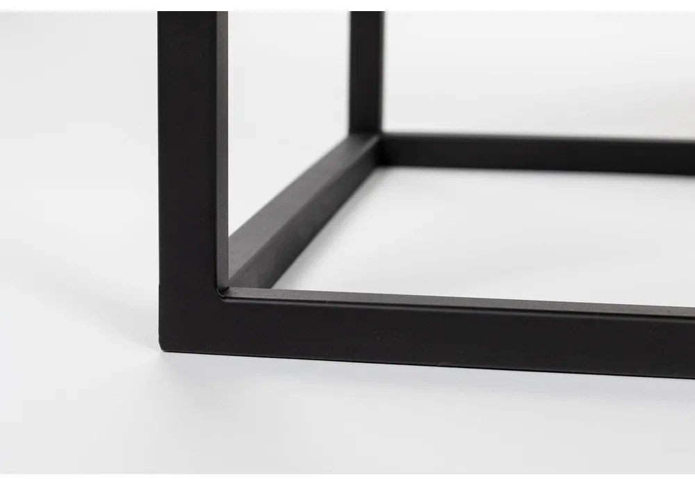 Fekete rattan TV-állvány 38x55 cm Guuji – White Label