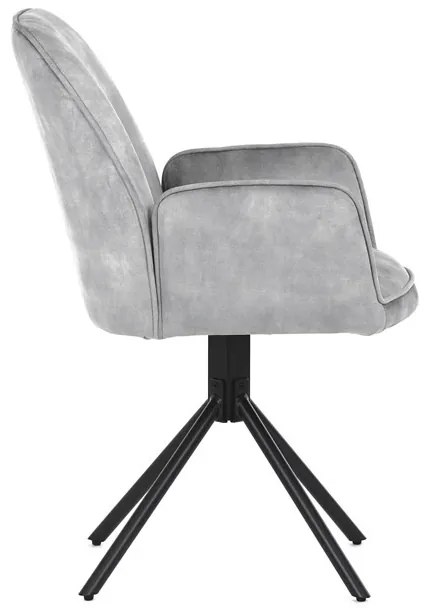 Ezüst Bársony Étkezőszék. HC-511 SIL4