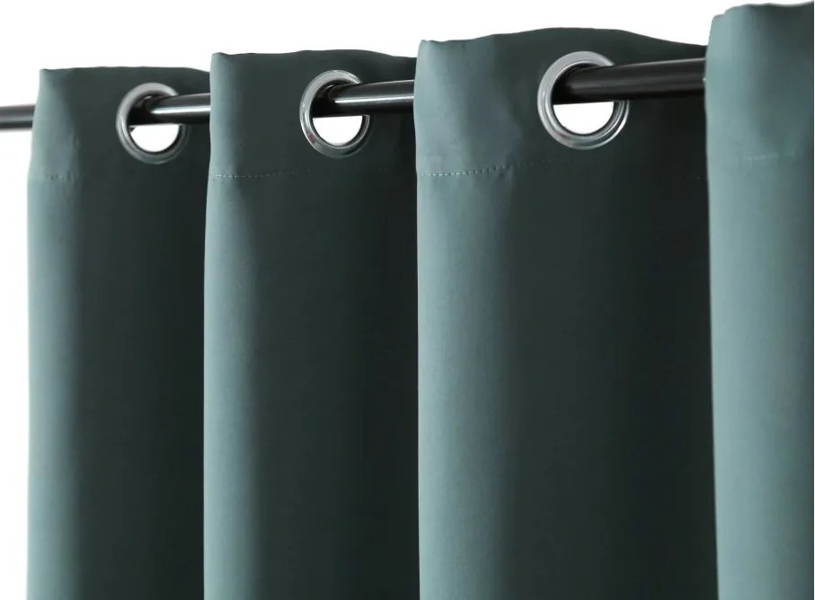 Kék-zöld OXFORD függöny 140x250 cm Felfüggesztés: Hullámos sínszalag