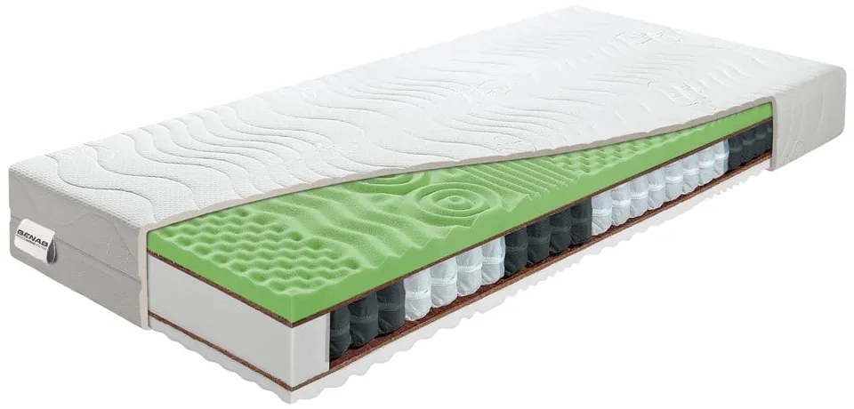 Kemény-közepes keménységű kétoldalas rugós matrac 90x200 cm Visco Sleep – BENAB