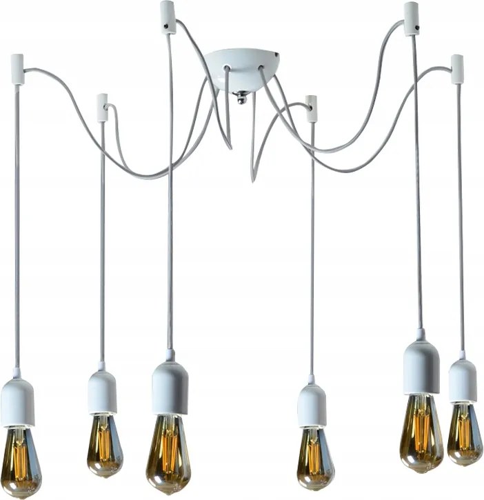 Kerámia Lámpatest 6xKERET 6x Kampó Fehér