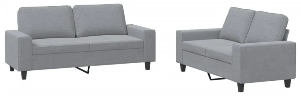 2 részes világosszürke szövet ülőgarnitúra