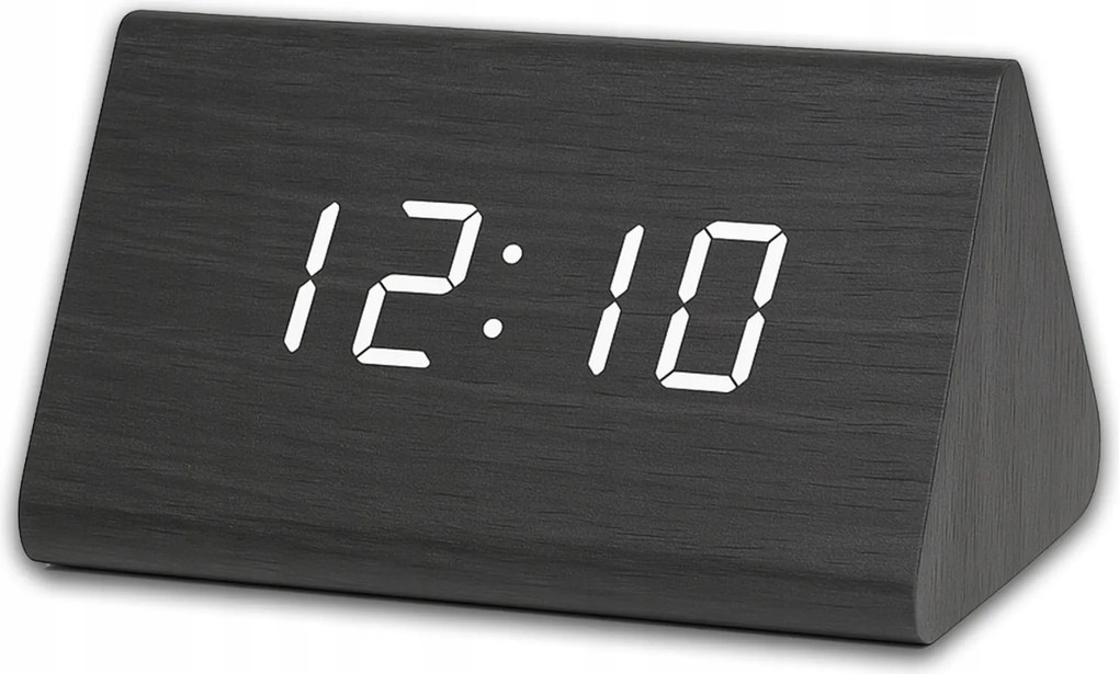 Ébresztőóra Elektronikus Óra Fából Készült Digitális Álló Hőmérő Asztali Led