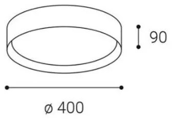 LED2 - LED Dimmelhető mennyezeti lámpa MILA LED/30W/230V