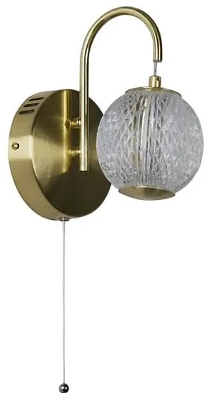 Searchlight 51481SB - LED fali lámpatest ALLURE LED/5W/230V