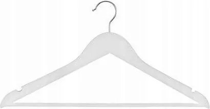 5 db-os fehér fa ruhaakasztó szett