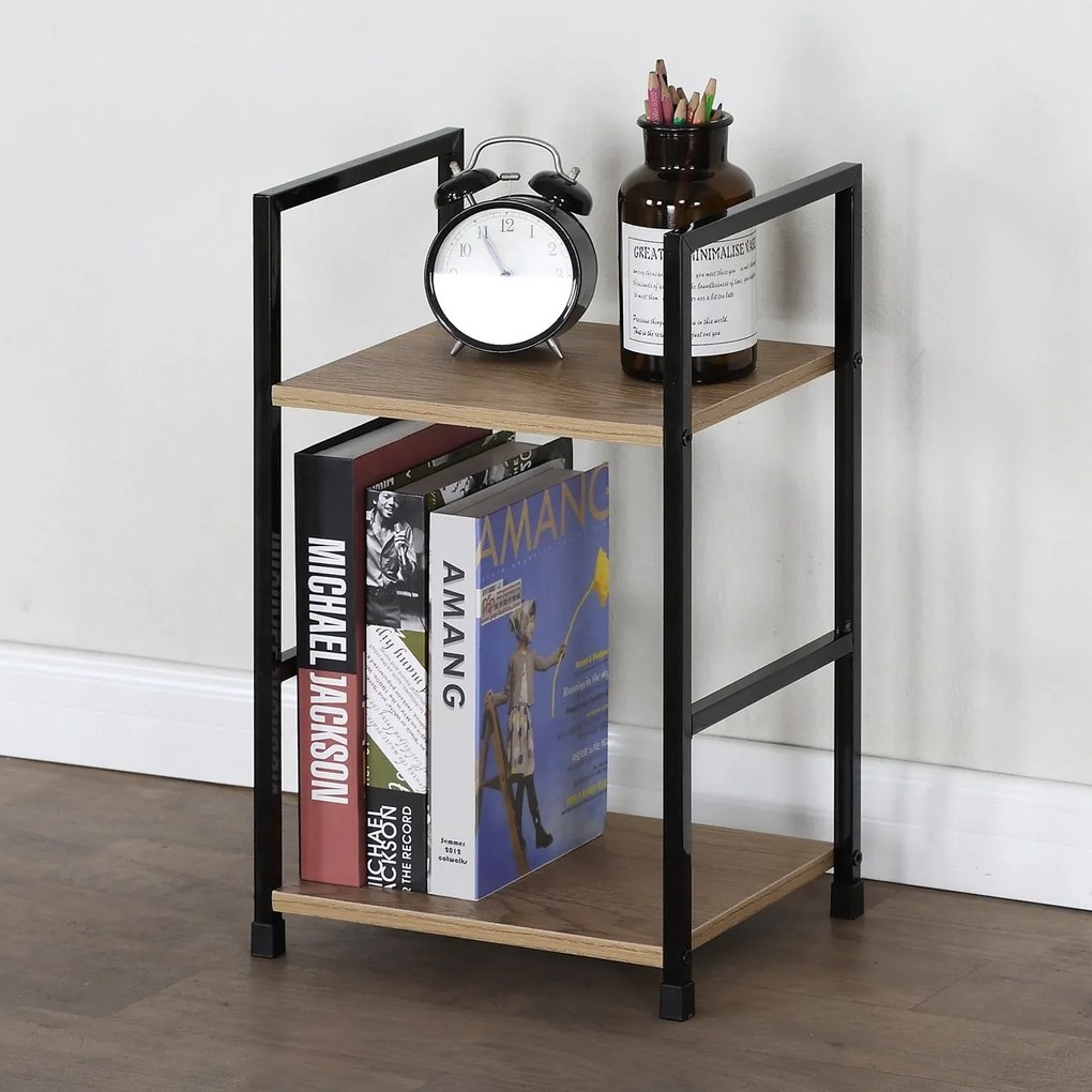 Polcos állvány GD-212 OAK Leik, 2 polc, 29 x 24 x 49 cm, 2 emelet