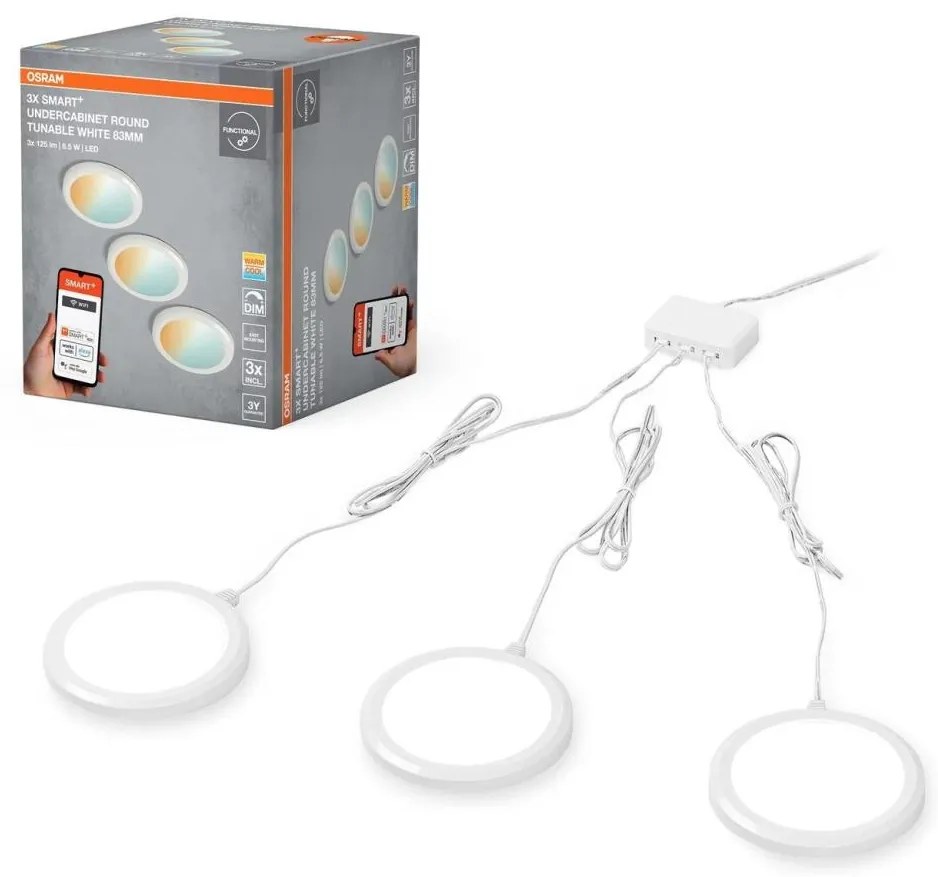 Osram -SZETT 3x dimmelhető LED pult alatti világítótest SMART+ LED/6,5W/230V Wi-Fi