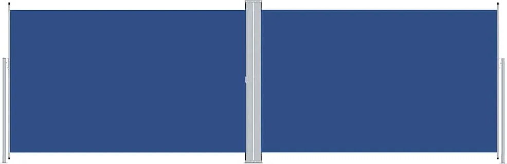 vidaXL kék behúzható oldalsó napellenző 200 x 600 cm