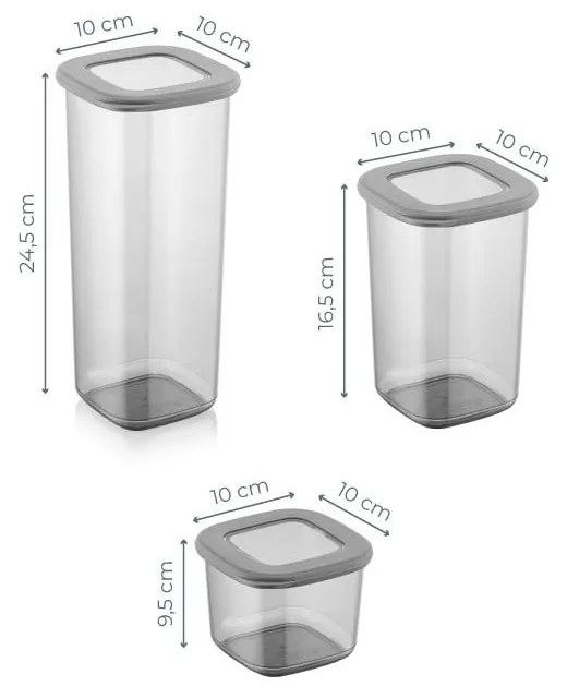Élelmiszertartó doboz szett 24 db-os Fresco – Hermia