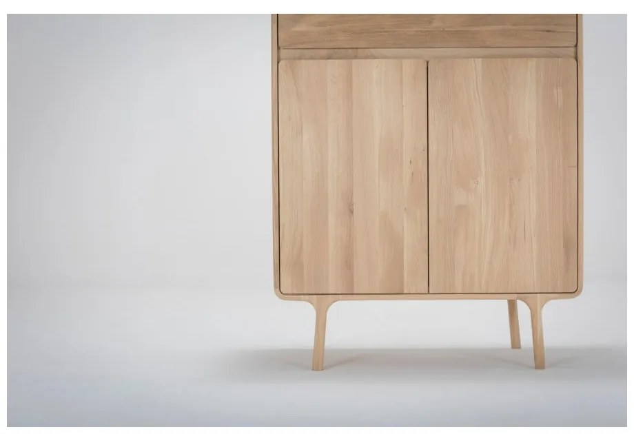 Fawn tömör tölgyfa komód fiókkal - Gazzda