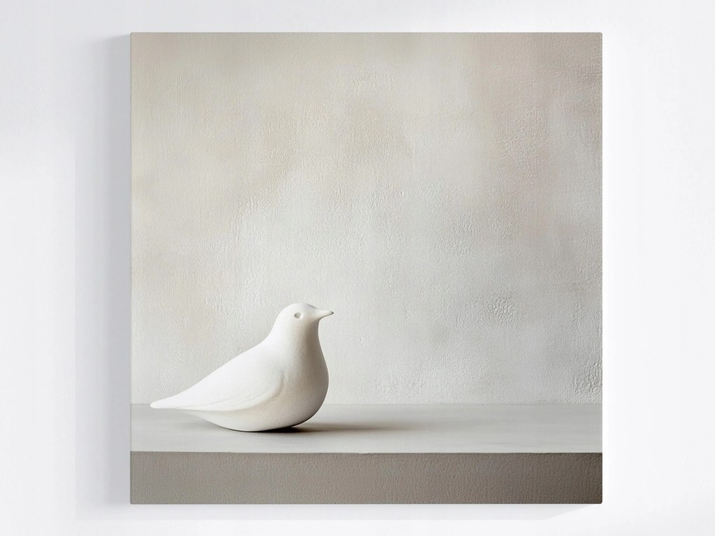 Poszter Dekoráció Figura Kerámia Porcelán Galamb 40x40