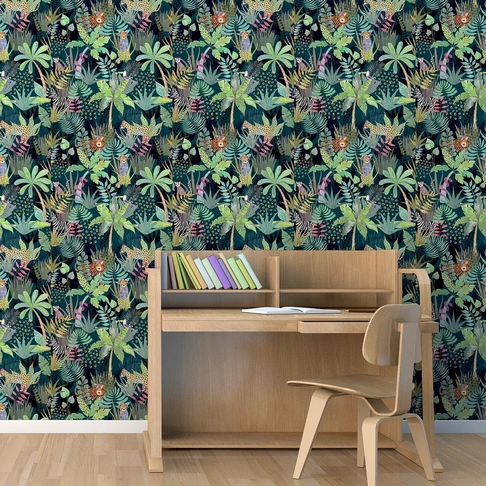 Arthouse Signature 2 Hidden Jungle színes állatos vlies tapéta – 925308